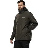 Jack Wolfskin Luntal 3in1 Jacke - Cold Coffee L