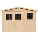 TIMBELA Gartenhaus 3,35 x 2,68 m Natur