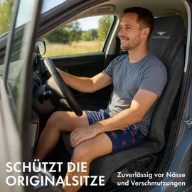 Walser Sitzaufleger Multicover, universal Auto-Sitzauflage, waschbarer Autositz-Überwurf schwarz