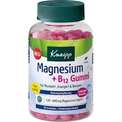 Kneipp Gesundheit NahrungsergaenzungsmittelMagnesium + B12 Gummis 216 g (36,99 € / 1 kg)