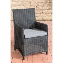 CLP / Polyrattan Gartenstuhl Fontana 5mm schwarz