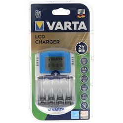 Varta 57070 LCD Charger für 2 oder 4 Mignon/AA oder Micro/AAA