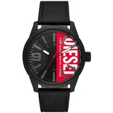 Diesel Herrenuhr Rasp NSBB 3-Zeiger-Werk Edelstahl schwarz, DZ2180