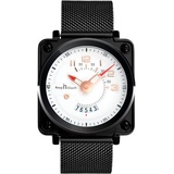 SUPBRO Herren Uhr Männer Edelstahl Wasserdicht Quarz-Armbanduhr Analog Zifferblatt Uhr Datum Digital Zifferblatt Eckiges Gehäuse