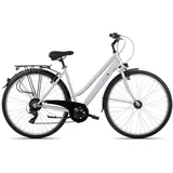 Adler Cityrad Stanford Trapez, 7 Gang Shimano Tourney 7 Schaltwerk, Kettenschaltung, Damen Citybike 28 Zoll weiß weiß 55 cm