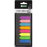 D.RECT Haftmarker 110505 Sticky Index, transparent, Folie, beschriftbar, 8 x 25 Pfeile, Neonfarben