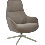INOSIGN Drehsessel »CLARINDA moderner Ohrensessel drehbar, TV-Sessel, Relaxsessel«, 360-Grad drehbar, robustes Metallgestell