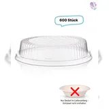 Blanc HYGIENIC Deckel 600 Stück für Bagasse Salatboxen Salatschalen G3, recycelbar, umweltfreundlich