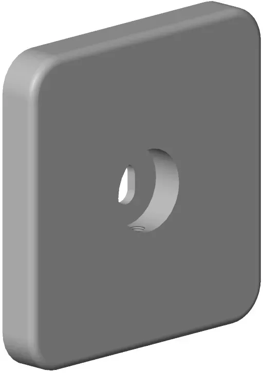 Dornbracht Halter für Duschgarnitur Ersatzteile 081796507 63 x 63 x 9 mm Weiß matt 081796507-10