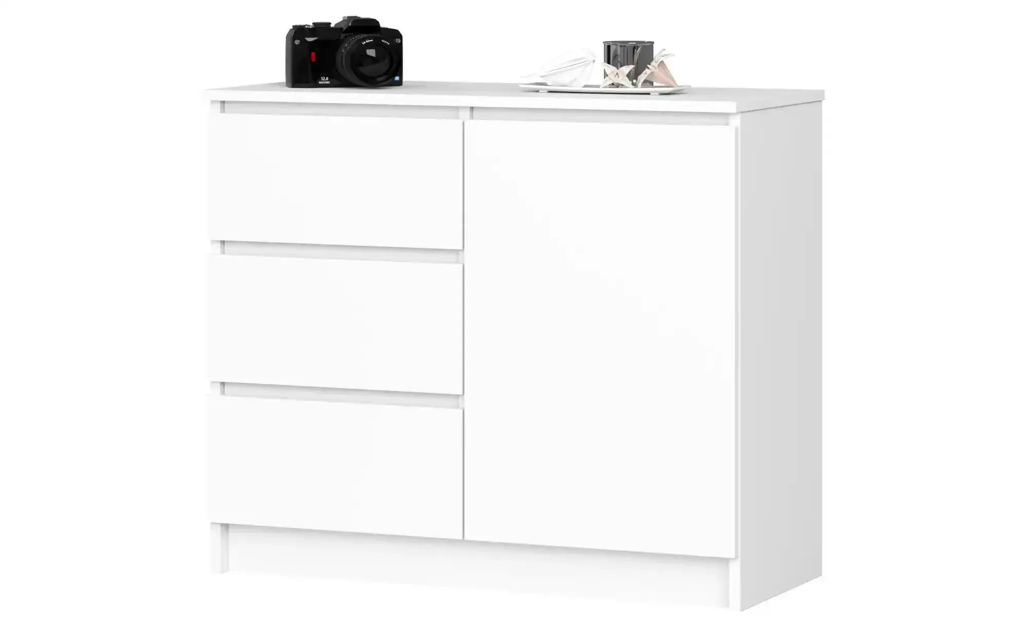Kommode   ¦ weiß ¦ Maße (cm): B: 80 H: 77