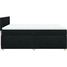 vidaXL Boxspringbett 140 x 200 cm Schwarz