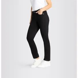 MAC Stretch-Jeans Melanie Gerade geschnitten schwarz 42