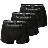 Emporio Armani Herren Boxer Shorts Vorteilspack - Mens Knit Trunk, Pure Cotton, uni Schwarz S