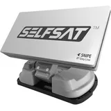Selfsat Snipe BT Grey Line Single - Vollautomatische Satellitenantenne inkl. iOS/Android Steuerung, Camping Antenne mit Bluetooth LNB