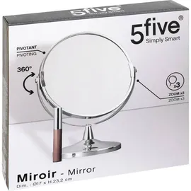 5five simply smart 5 five simply smart - runder spiegel mit metallfuß d17cm