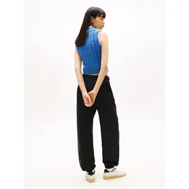 Tommy Hilfiger Tommy Jeans Sweathose TJW BADGE SWEATPANT Relaxed Fit mit Elastikbund am Bein schwarz XL (42)