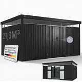 Juskys Gerätehaus Luzern 12 m2 Anthrazit