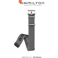Hamilton Textil Khaki Aviation Band-set Nato Grau-22/22 H690.765.116 - grau