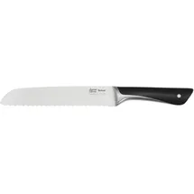 Tefal Jamie Oliver K26703 20 cm, hohe Schneideleistung, unverwechselbares Design, widerstandsfähige und langlebige Klingen Küchenmesser Edelstahl, Schwarz