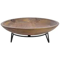 Home4You Deko-Schale DEDALUS, Braun - Mangoholz - Ø 40