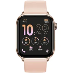 Smartwatch ICE-WATCH "ICE smart 3.0 - 1.78 AMOLED - GPS", rosa, Smartwatches, Armbanduhr, Damenuhr, Silikonarmband, Bluetooth,digital