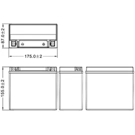Fulbat Ftx20hl-bs 18 Ah 310 A