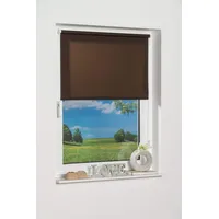 K-HOME Klemmfix-Minirollo, Schoko Tageslicht 60 x 150 (B x