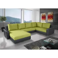Fun Möbel Couchgarnitur GRADO mit Schlaffunktion Otto.. Links Schwarz/