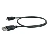 Schwaiger - Micro Usb Sync & Ladekabel 1 M, Schwarz Elektrische Kabel & Leitungen