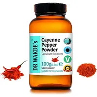 DR WAKDE'S Cayenne-Pfeffer-Pulver (Capsicum frutescens) - 100 g (3,5 Unzen) | Rein, Raw & Getrocknetes Pulver | Ayurveda-Kruter | Vegan | Nichts hinz