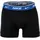 Nike Herren Boxer Shorts, 3er Pack - Trunks, Logobund, Stretch Schwarz/Blau/Türkis S