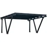 Solar Doppelcarport N-Type Alu Bausatz Schwarz RAL9004 PV Carport