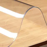 Gruytoie Tischfolie transparent 50x60cm, Rechteckige PVC Plastik Tischdecke, Tischdecke Durchsichtig Abwaschbar Fettdicht Wasserdicht, für Zuhause, Küche