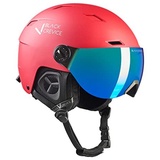 Black Crevice Skihelm mit Visier Kirchberg rot, S (51-53cm)...