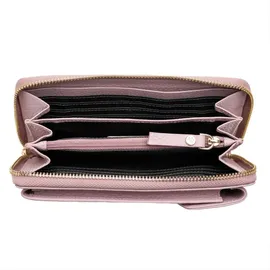 lazarotti Bologna Leather Zip Around Wallet Geldbörse Damen rosa