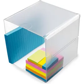 Deflecto Aufbewahrungsbox Cube 15,3 x 15,3 x 18,3 cm 1-tlg. transparent