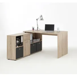 preisbrecher Schreibtisch >LEXO/LEX< in Eiche Dekor - 135,7x74,2x135,7cm (BxHxT)