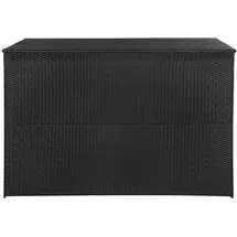 vidaXL Gartenbox 150x100cm Schwarz 150x100x100 cm Poly Rattan