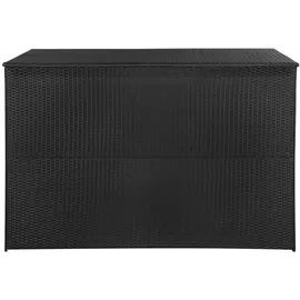 vidaXL Gartenbox 150x100cm Schwarz 150x100x100 cm Poly Rattan