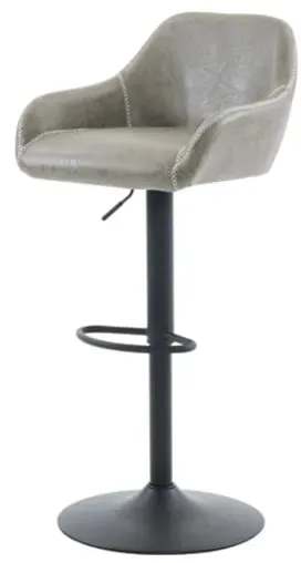 Autronic Barstuhl graues Kunstleder AUB-716 GREY3