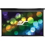 Elite Screens Manual Rollo Leinwand 221x124.5cm weißer Rand M100XWH-E24