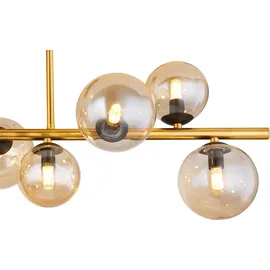 GLOBO LED-Deckenleuchte Riha 9-flammig Schwarz matt 870 x 300 x 380 mm