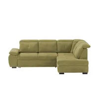 Smart Ecksofa ¦ grün ¦ Maße (cm): B: 252 H: 90 T: 192