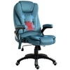 Bürostuhl mit Massage- und Wärmefunktion blau