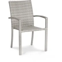 BEST Freizeitmöbel Samoa Stapelsessel 57 x 63 x 88 cm warm-grey