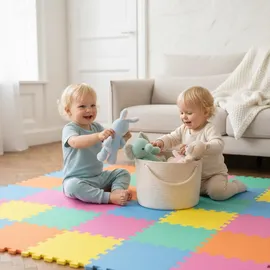 LittleTom - 9 Teile Baby Kinder Puzzlematte ab Null 30x30 Puzzle Spielmatte Krabbelmatte