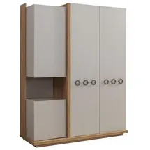 aea Brauner Garderobenschrank 58 x 194 x 149 cm braun