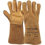 tecwerk Schweißerhandschuhe Mühlheim II Super Gr.11 gelb EN 388/407/12477 6PA TW