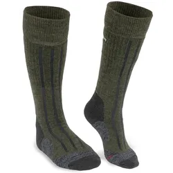 Meindl Jagdsocke, Wolle (Merino) Wandersocke mit Polsterung und verstärkter Ferse, lang, 36-38