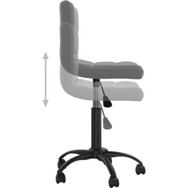 vidaXL Bürostuhl Samt dunkelgrau